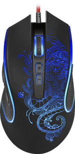 Мышь проводная игровая оптическая Defender Venom GM-640L (черный),USB, 8 кнопок, 800-3200 dpi, НОВИН