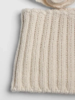 Шапка зимняя детская на завязках и снуд