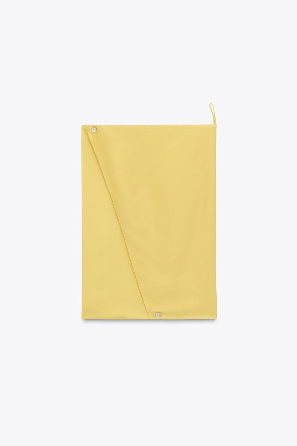 ZARA ДЛИННОЕ ПЛАТЬЕ-НАКИДКА С УЗЛАМИ LIMITED EDITION, ЛИМОННЫЙ