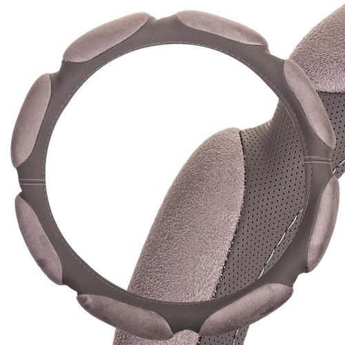 Оплетка руля M Skyway Eco замша (8 подушечек) серая