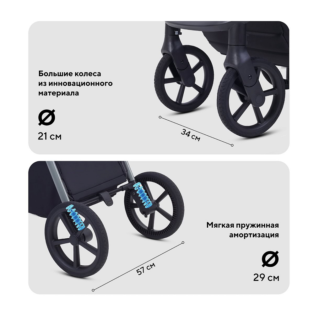 Детская коляска Rant Flex Therm Soft 4 в 1 с автокреслом Miro Black и база Midnight Black