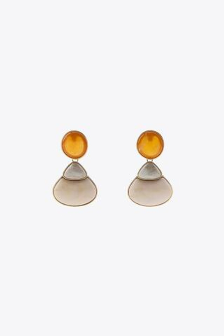 ZARA СЕРЬГИ С КАМНЯМИ, ОРАНЖЕВЫЙ