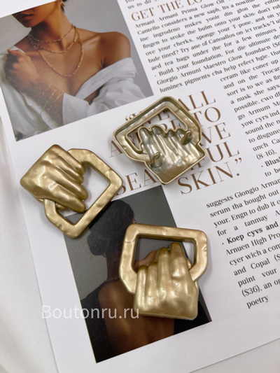 Пуговицы Скиапар. "Рука" античное золото