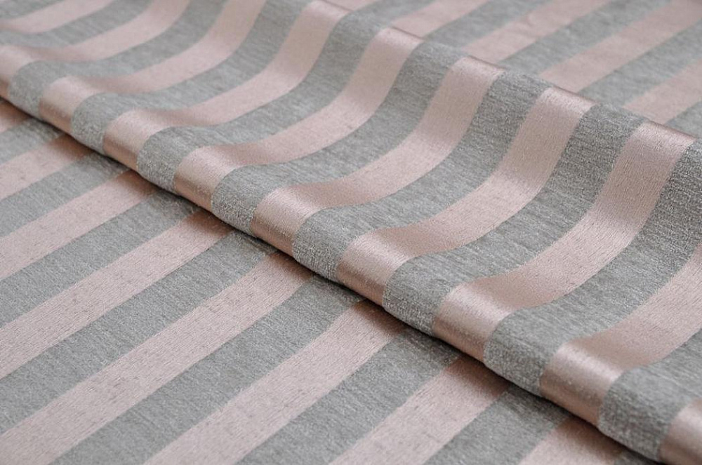 Шенилл-жаккард Moire stripe pink (Моир страйп пинк)