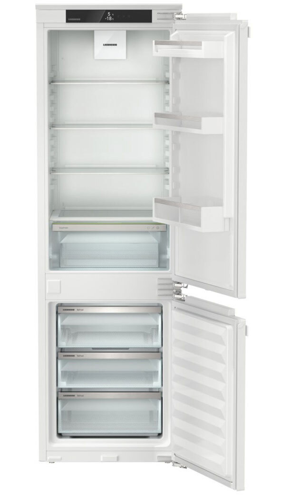 Встраиваемый двухкамерный холодильник Liebherr ICNe 5103-22 001 NoFrost белый