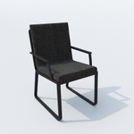 Стул Ideal Patio АЛЬБА маренго - каркас карбон