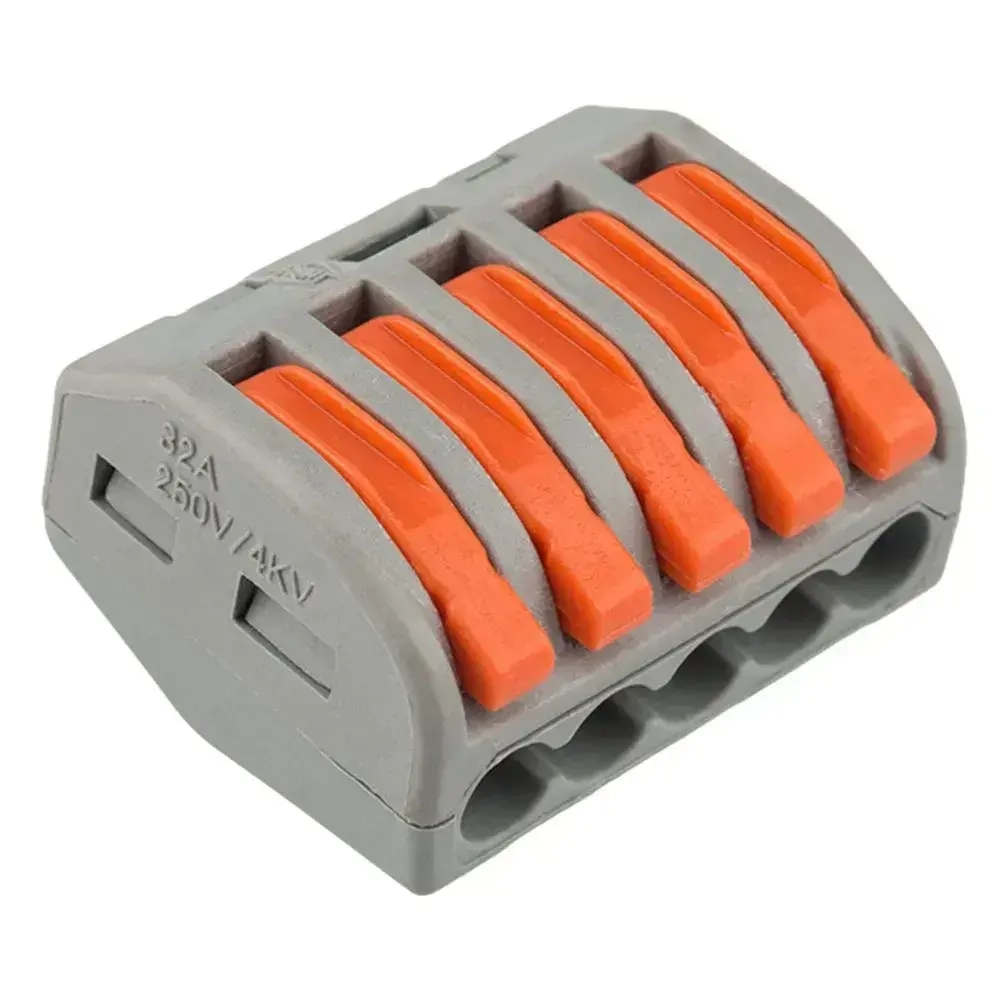 Клемма Vacco PCT-215, 5 контактов, тип WAGO (Ваго), 50 штук в упаковке.