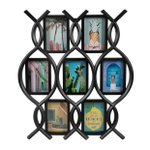 HENZO 82512 на 7 фото10х15 ( 57,5x51см) Rose пластик (черная) ф/рамка-галерея