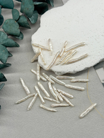 Натуральный жемчуг бива, кремовый, 30*4 (примерно) штука