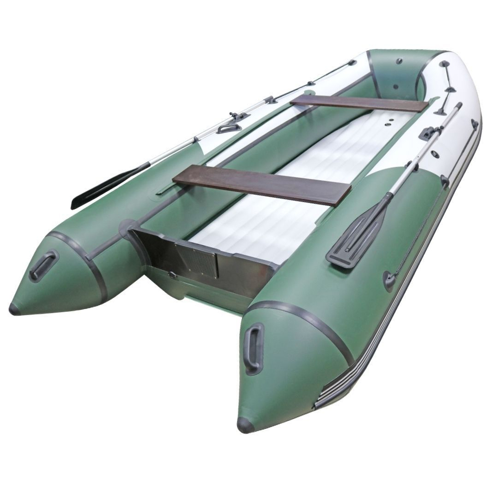 Лодка пвх orca (орка) gt 400 нд (цвет: белый/зелёный)