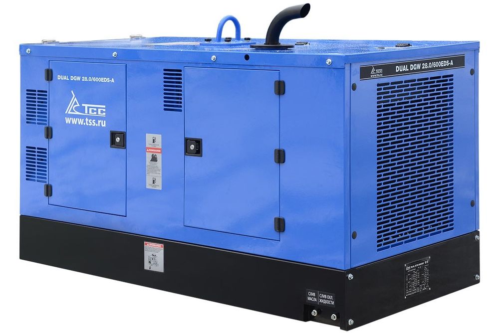 Сварочный дизель-генератор TSS DUAL DGW 28/600EDS-A двухпостовой - [28 кВт / MMA: 30-500А]