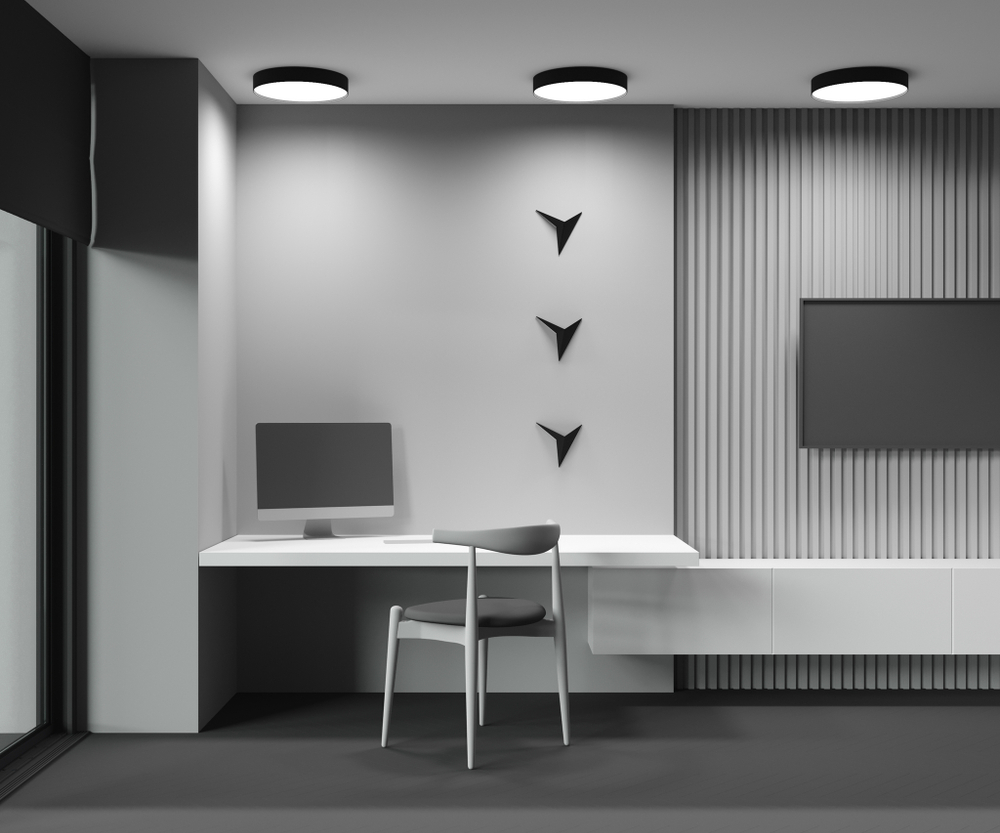 Потолочный светодиодный светильник Maytoni Zon C032CL-45W2.7K-RD-B