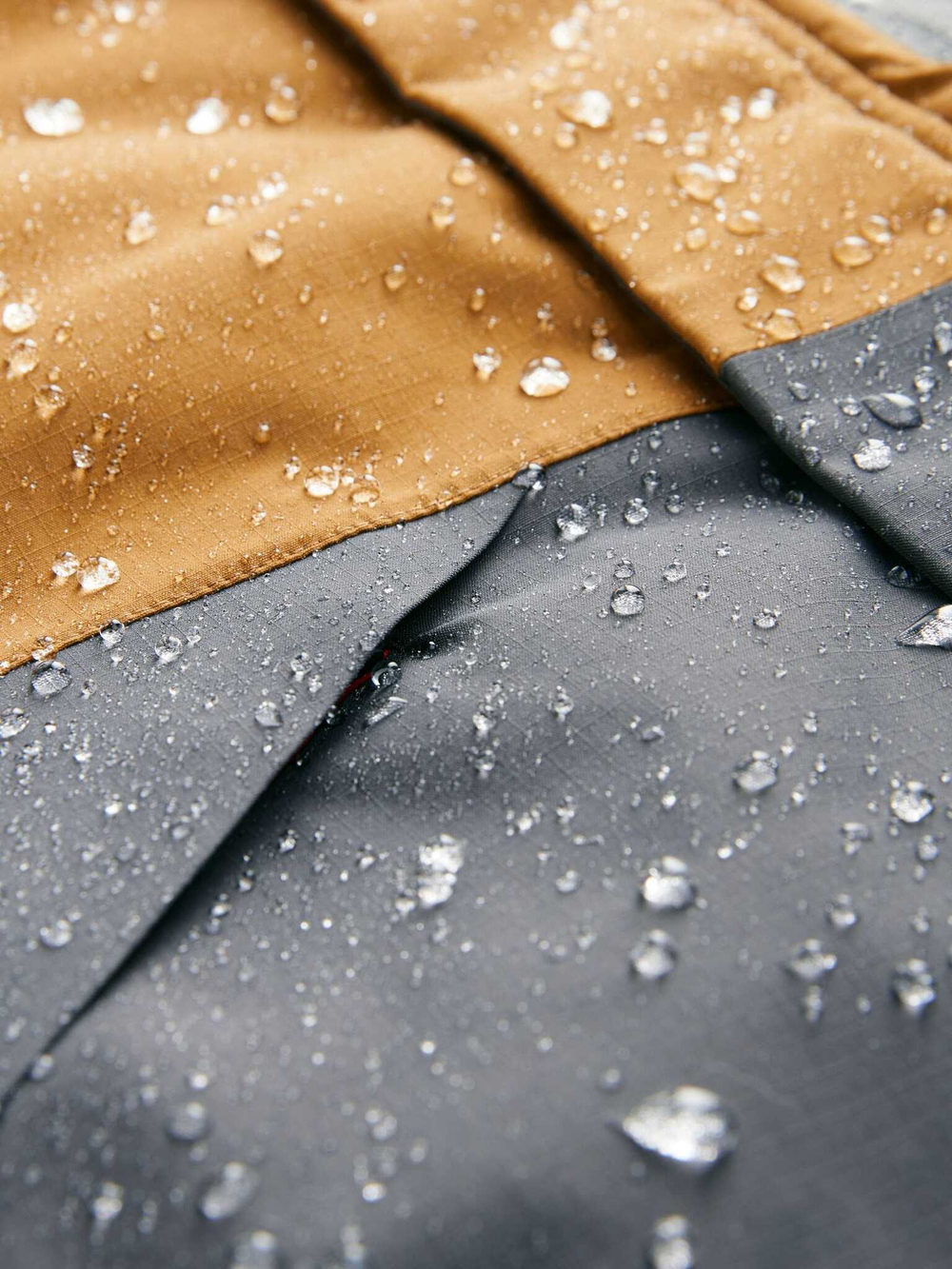 Куртка непромокаемая с капюшоном для мальчика Next 414-211, Горчичный, Синий