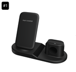 Зарядная станция 3в1 Multi-Function "Fast Charge" 3-in-1, для iPhone, Applewatch, Airpods (прямоугольная подставка)