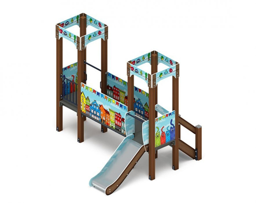 Детский игровой комплекс Королевство (Коты) ДИК 1.15.02-11 H=750