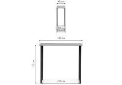 Барная стойка Дилан Лофт 120х40х110 бетон