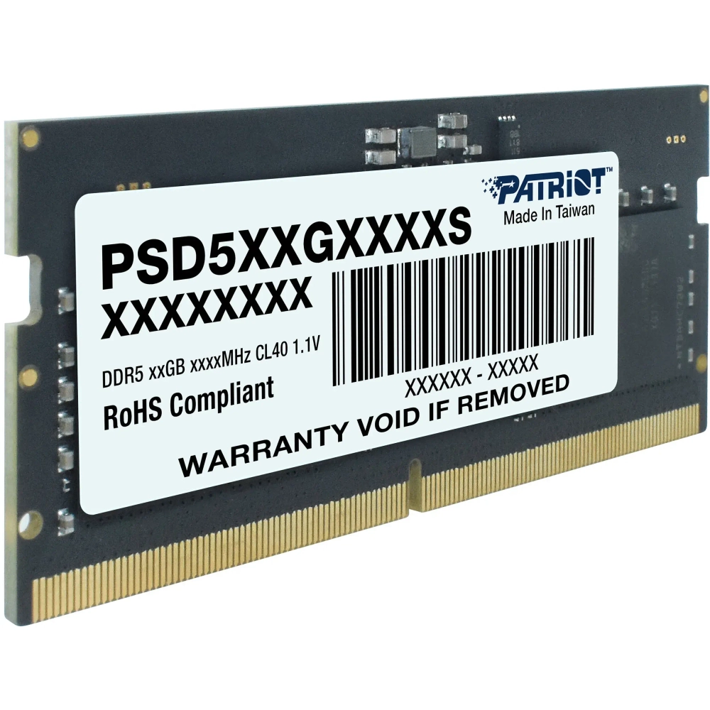 Оперативная память для ноутбука 32GB 4800MHz DDR5 Patriot SL SO-DIMM PC5-38400 PSD532G48002S