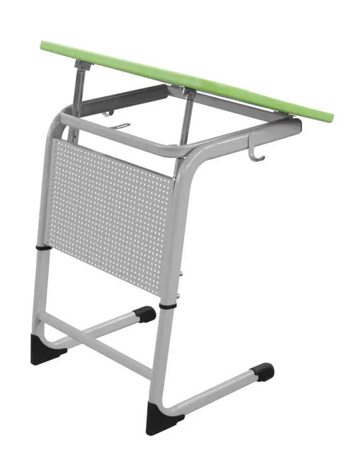 Школьный стол с наклонной столешницей ШСТ25 столешница пластик, плоскоовальная труба