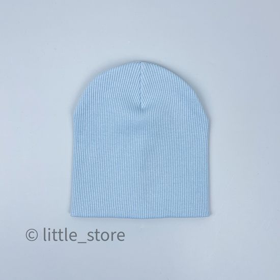 Шапка "Simple" двухслойная, Нежно-голубая