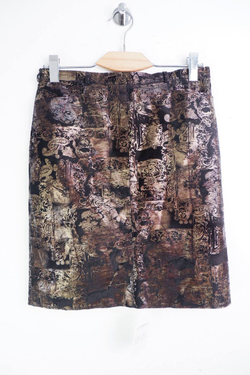 Юбка кожаная, визуально 46 размер