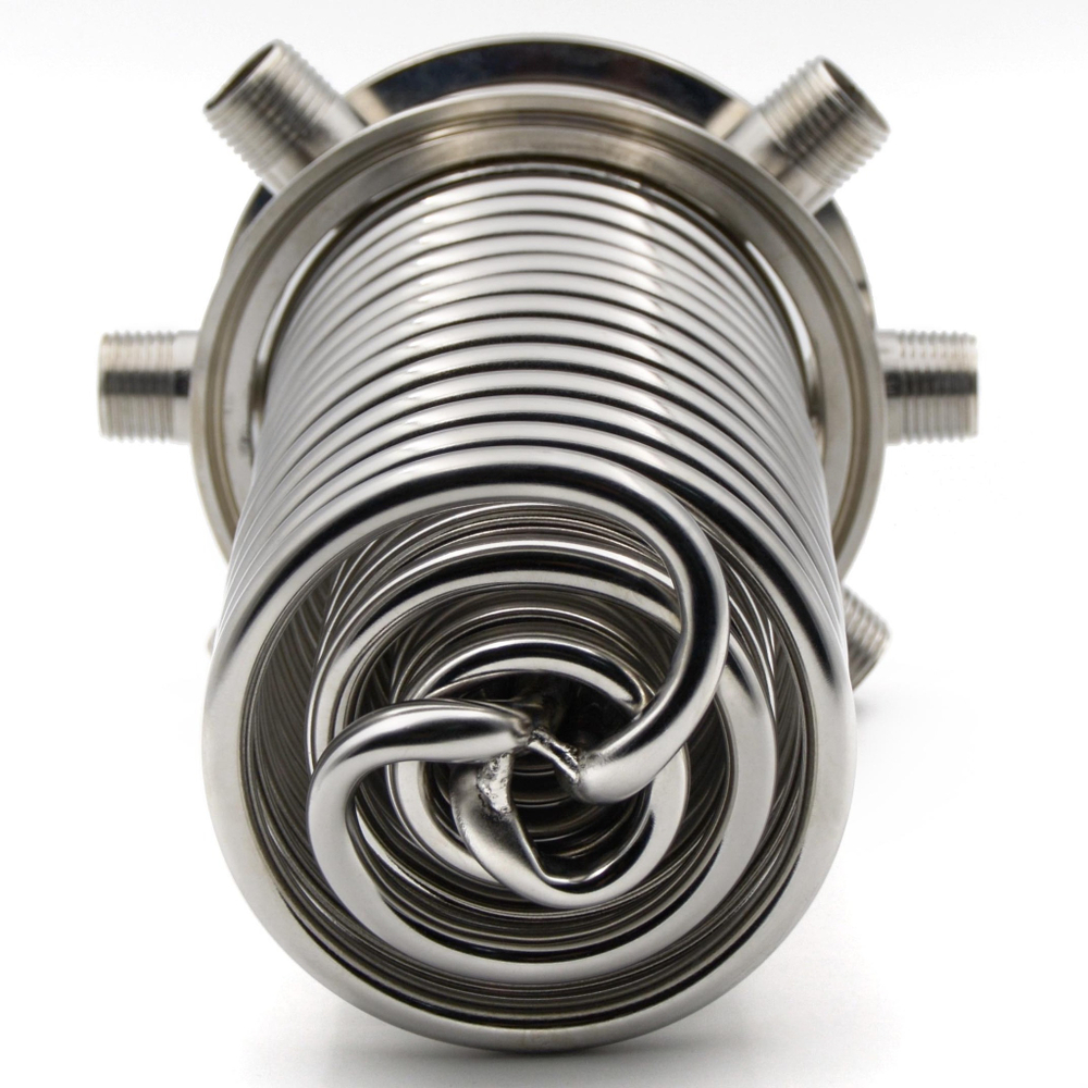 Холодильник димрота трехконтурный 150 мм,  кламп 4 дюйма