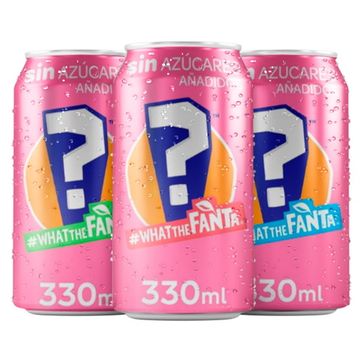 Газированный напиток Fanta WTF с секретным вкусом - зелёная (без сахара), 330 мл (Испания)
