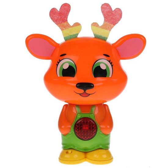 Обучающий оленёнок КУКУТИКИ ( 50 песен,стихов,звуков.трещотка.свет ) , ТМ  Умка