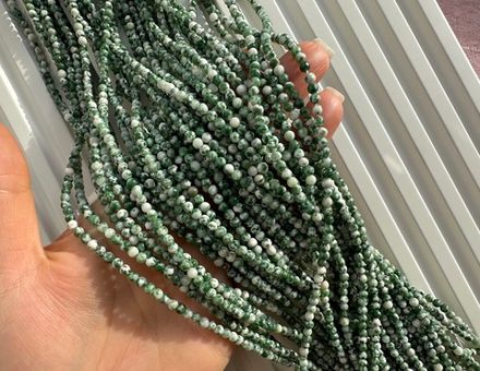 Нить бусин из мохового агата 3,5мм