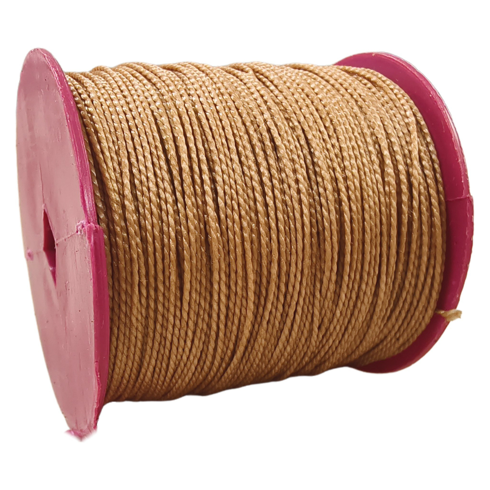 Нить капрон 90м 0.8мм, коричневая