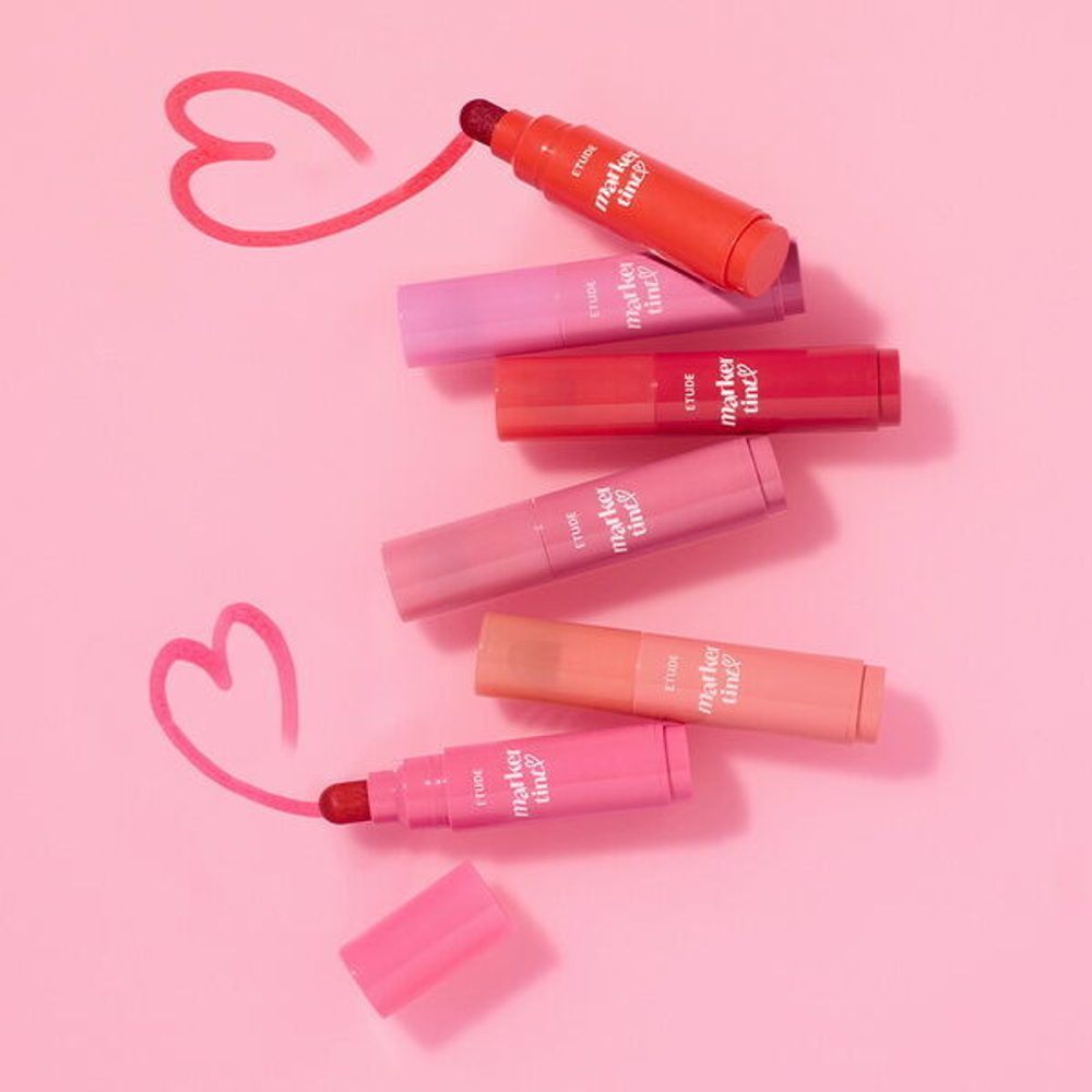 Матовый тинт-фломастер для губ Etude Dear Darling Marker Tint #01 Raspberry Pop, 3.5г