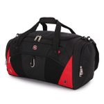 Сумка спортивная Wenger, чёрная/красная, 56х25,5х28,5 см, 56 л