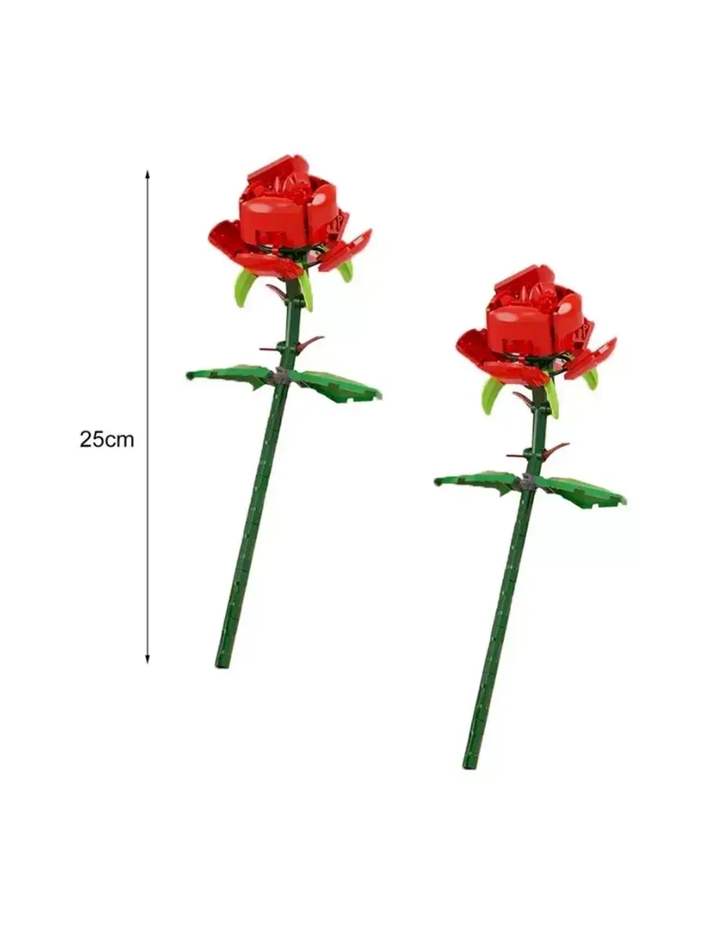 Конструктор цветы Красная Роза 69 деталей 52011