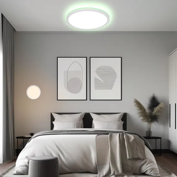 CL738320EL Бейсик Лайн Белый Св-к с пультом LED+RGB 40W