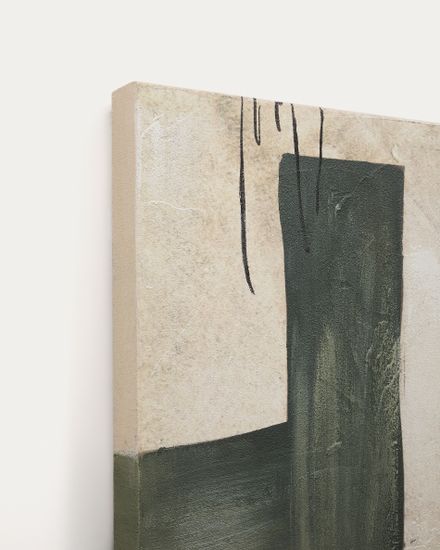 Fida Зеленый абстрактный холст 180 x 140 см