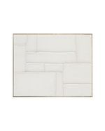 Klis Картина из белого льна с геометрическими фигурами, 80 х 100