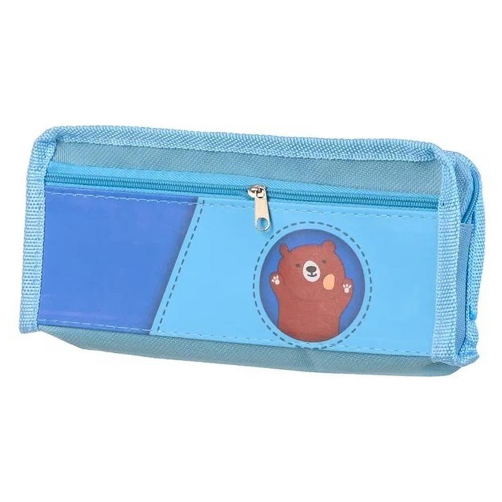 Пенал-косметичка Basir без наполнения, 20,5*9*4 см, серия "Животные", с боковым карманом, ассорти