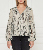 Блузка YVETTE GUESS - бежевый(W4BH57 WDW82)