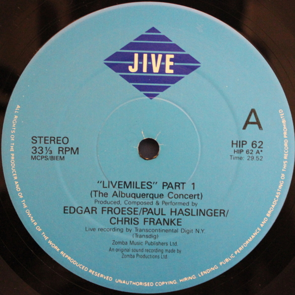 Tangerine Dream / Livemiles (LP)