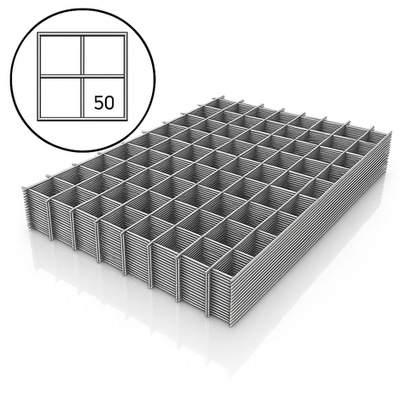 Сварная сетка 50*50 диаметр 4 мм (карта 1000*2000, 10шт)