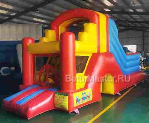 Детский надувной батут "Отличное настроение" 6*2,2*2,8 м PR-12022