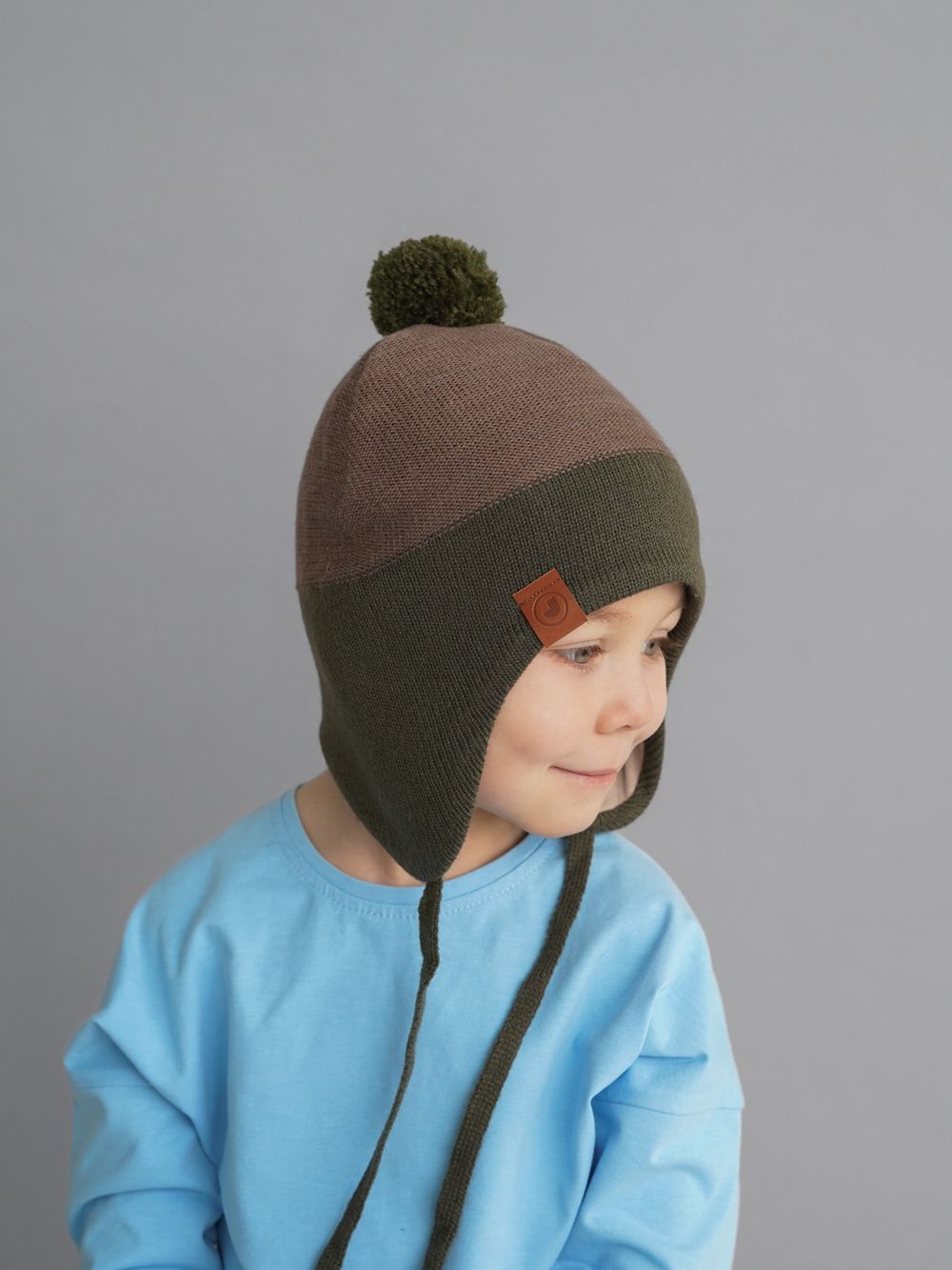 Шапка весенняя/осенняя вязаная (Тростник) КОДИ