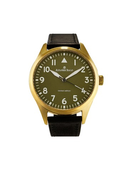 Часы кварцевые Earth Multi green