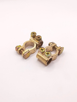 Клеммы аккумуляторные. Клеммы АКБ 2шт. (+) (-). Клемы АКБ крепление болт с гайкой