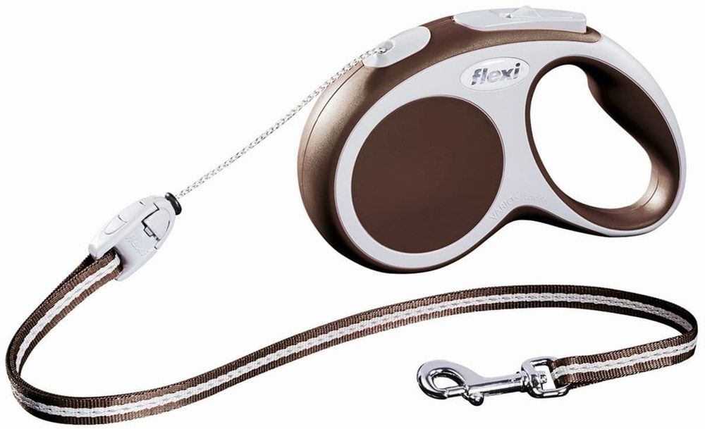 FLEXI рулетка Vario Basic М (до 20 кг) трос 5 м коричневая