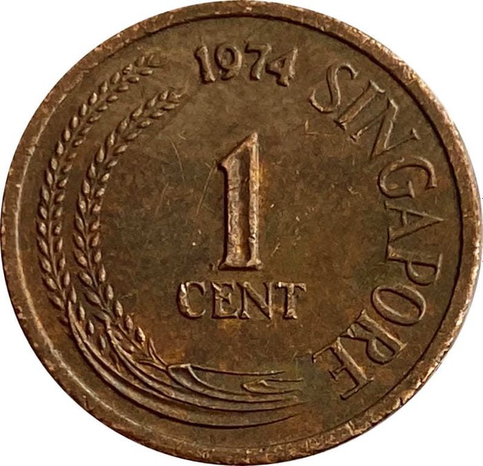 1 цент 1974 Сингапур