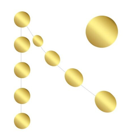 Гирлянда "Круги" Золото