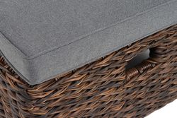 "Рим" шезлонг (гиацинт) с подушкой, цвет коричневый