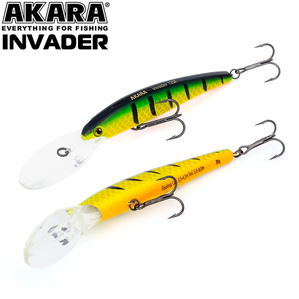Воблер Akara Invader 120F 20 гр. (5/7 oz 4,7 in) A11