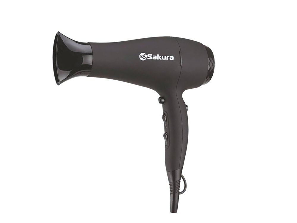 Фен Premium 2200-2400Вт 3 температурных режима, ионизация, 2 скорости, покрытие Soft Touch