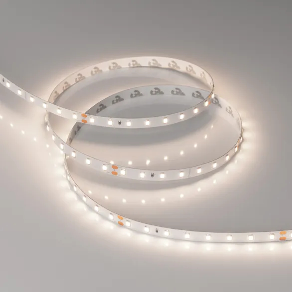 Светодиодная лента RT-A80-8mm 24V Day4000 (6 W/m, IP20, 2835, 50m) (Arlight, высок.эфф.150 лм/Вт) 024524(2)